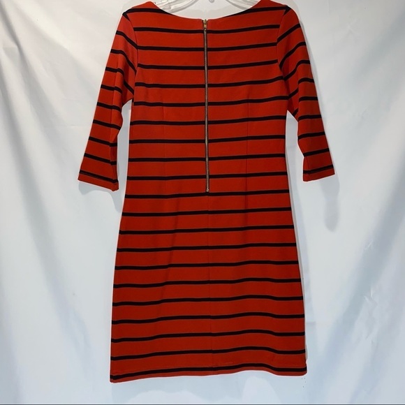 Newbury Kustom Red Black Stripe Zipper Dress Small - Picture 7 of 8
